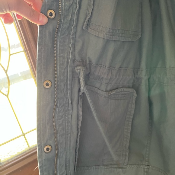 Olive Green Gap Canvas Utilitary Jacket - Picture 4 of 5